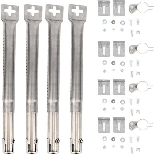 4pcs Telescopic Stainless Steel Pipe Tube Burners BBQ Grill Parts Replacement Fits For Charmglow Models