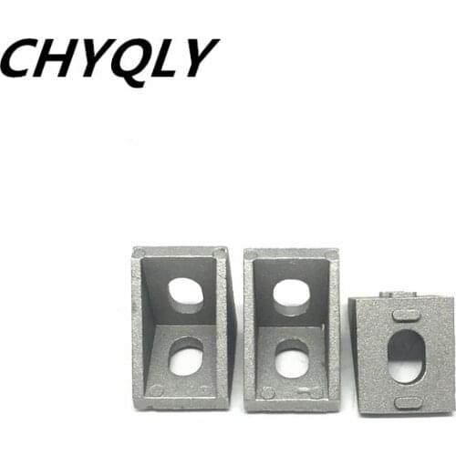 5pcs/lots 2020 corner fitting angle aluminum 20 x 20 L connector bracket fastener match use 2020 industrial aluminum profile