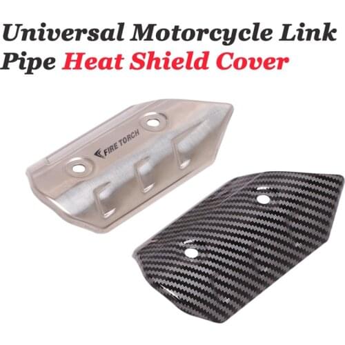 Universal Motorcycle Exhaust Pipe Escape Link Pipe Protector Heat Shield Cover Guard Anti-scalding For CB650F Z900 CB400 XMAX300