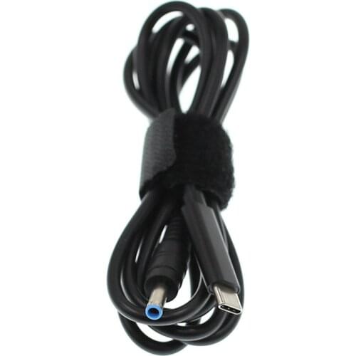 1.5m (4.5x3.0mm) USB Type C PD Laptop Charging Cable Cord Dc Power Adapter Converter DC 4.5*3.0mm Male For HP