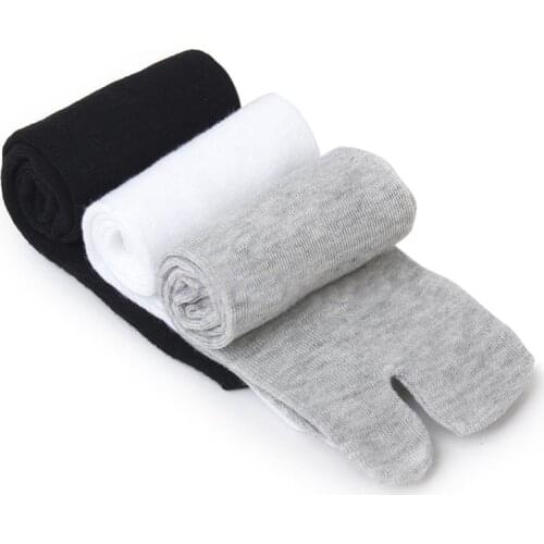 Spring And Summer New Solid Color Comfortable Mid Tube Socks Two Toe Socks Split Toe Clog Socks Two Finger Knuckle Socks