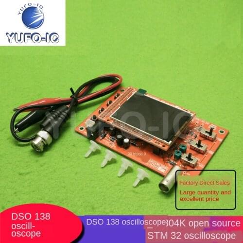 1pcs Dso138 Oscilloscope Open Source STM Oscilloscope 13802 Band Number Display Handheld Pocket Oscilloscope Finished Product