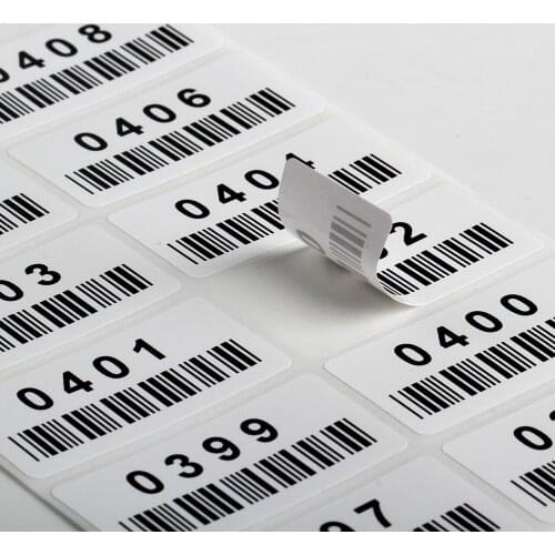 1200PCS Customized HD Pre-printed QR/Line/2D Barcode Labels Sticker Self Adhesive Label Tags 2" x 1"