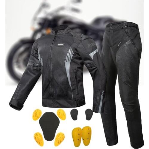 2021 Summer New Motorcycle Jacket Men Riding Pants Racing Moto Jacket Body Armor Protection Equiment Motocross Suit Black S-4XL