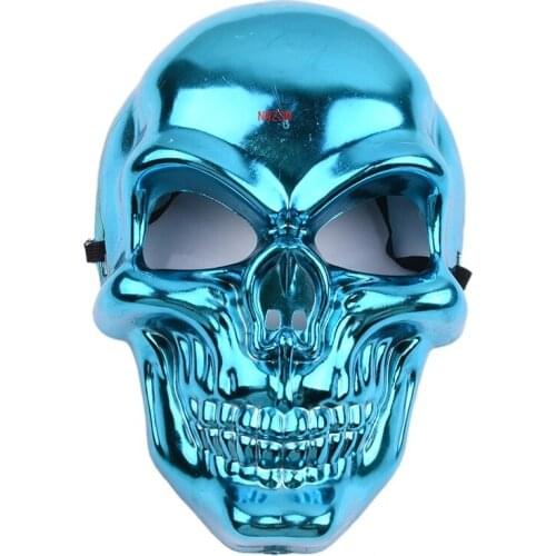 2021Full Face Skull Mask Halloween Full Face Skull Head Cosplay Mask Anti-terrorism Skeleton Mask Masquerade Horror Ghost Masque