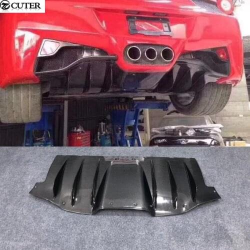 458 Carbon Fiber rear bumper diffuser rear lip for Ferrari 458 Car Body Kits 11-14