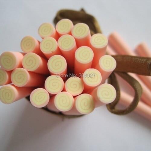 5pcs M-05 5mm Cute Cake Cane Fancy Nail Art Polymer Clay Cane Nail Art Decoration