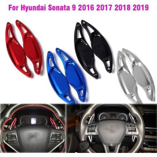 Aluminum Alloy Car Steering Wheel Gear Shifters Paddle Shift Extension For Hyundai Sonata 9 2016 2017 2018 2019