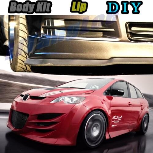 Car Bumper Lip Front Spoiler Skirt Deflector For Mazda CX7 CX-7 CX 7 2006~2012 Tune Car Modified Body Kit VIP Hella Flush Lips