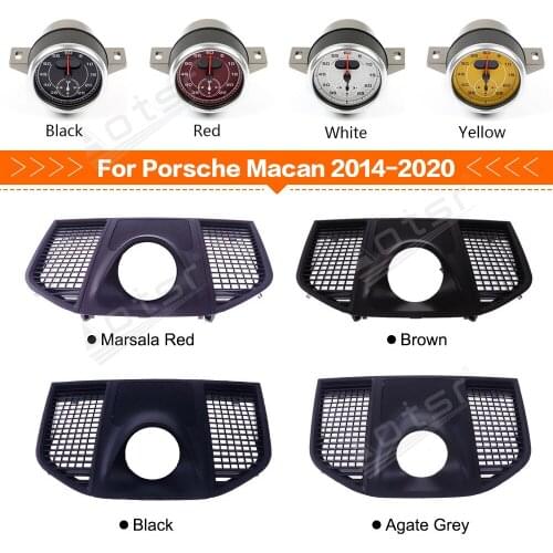Car Stopwatch Clock Compass for Porsche Macan 2014-2020 Interior Dashboard Meter Time Electronic Accessional