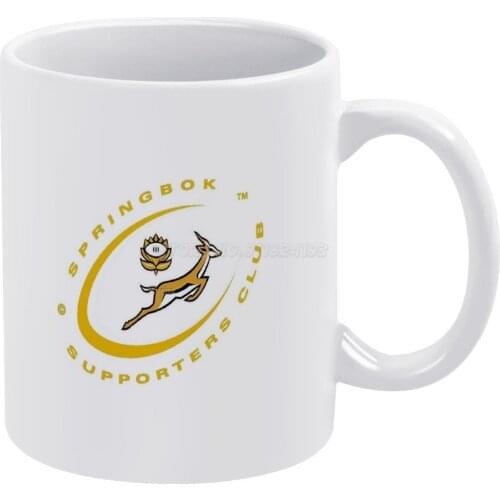 Springbok South Africa Rugby Team White Mug To Friends and Family Creative Gift 11 Oz Mug Coffee Ceramic Mug Rugby South Africa