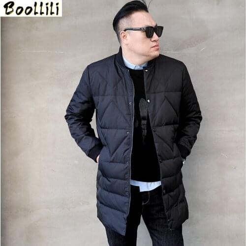 Boollili Winter Coat Men Korean White Duck Down Jacket Warm Parka Plus Size Puffer Jacket Men Down Coat Casaco