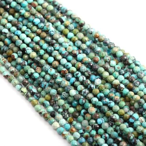 Natural Stone Beads Section African Turquoise Punch Loose Beads For Jewelry Making DIY Necklace Bracelet Earrings Accessory