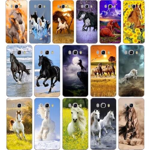 289SD horse Soft Silicone Tpu Cover phone Case for Samsung j3 j5 j7 2015 2016 17 j2 prime j6 Plus 2018