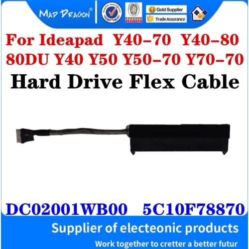 HDD Cable For Lenovo Ideapad Y40-70 Y40-80 80DU Y40 Y50 Y50-70 Y70-70 Laptop SATA Hard Drive SSD Adapter wire ZIVY1 DC02001WB00