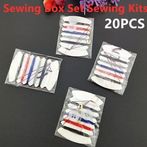 2020 Useful Hotel Home Sewing Box Set Sewing Kit Box Mini Sewing Kit Needle Thread Sets Sewing Machine Accessories New