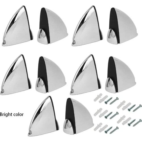 Glass Shelf Bracket, Glass Clamp Solid Zinc Alloy Adjustable Wall Mounted for 3-15mm Wood or Glass Shelves, 10 Pcs