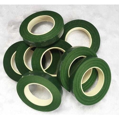 10rolls 1.2cm 30yard DIY Flower Decor Self Adhesive Green Paper Tape Floral Stem Tape Florist Supplies Artificial Flowers Supply