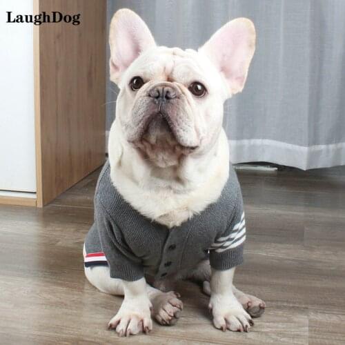 Fashion Autumn Winter Dog Clothes Warm Wool Jackets Coat For Small Medium Dogs French Bulldog Chihuahua Christmas Pet Clothing