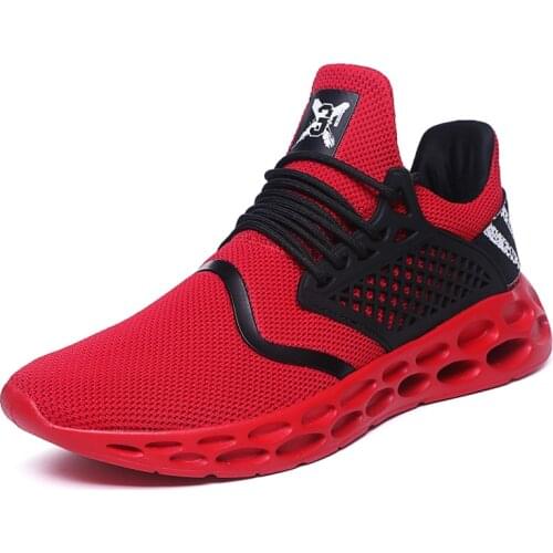 Running Shoes For Men Zapatillas Hombre Breathable Mesh Outdoor Sport Sneakers Spring Summer High Top Footwear Male Jogging
