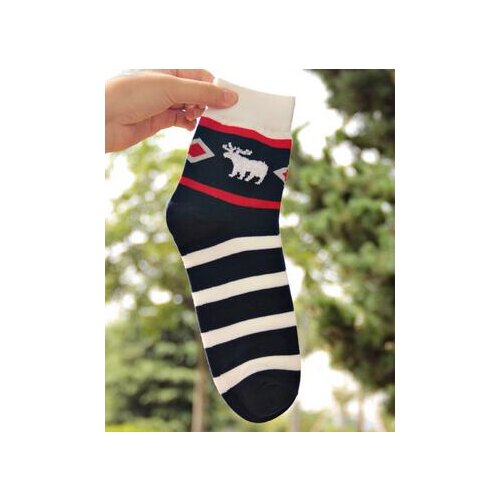 60pair/lot fedex fast european style man cotton short socks Christmas casual deer cotton socks free size