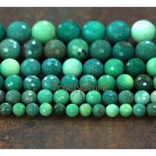 Wholesale Round Apple Green Beads Jewelry Faceted Splits Stones Loose Beads For Jewelry Making In 10-20 mm BE6056