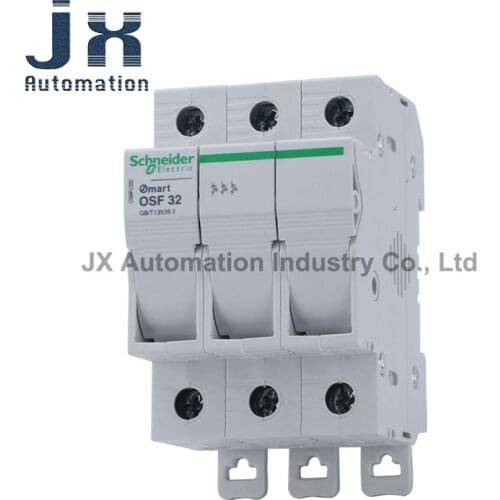 Schneider OSM Fuse Base 1P/2P/3P/4P 32A OSMFU132 OSMFU232 OSMFU332 OSMFU432 10x38 Rail Installation