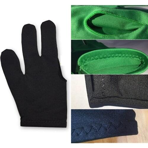 Snooker Billiard Glove Embroidery Billard Gloves Left Hand Three Finger Smooth Biliardo Billar Guanti Billiard Accessories New