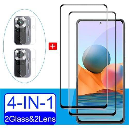 Pelicula redmi-note-10-pro, HD Crystal Glass for Xiaomi Redmi Note 10Pro Glass Film Note10/Note10Pro 10Pro Camera Film & Screen Protector on Redmi Note 10 Pro Glasses