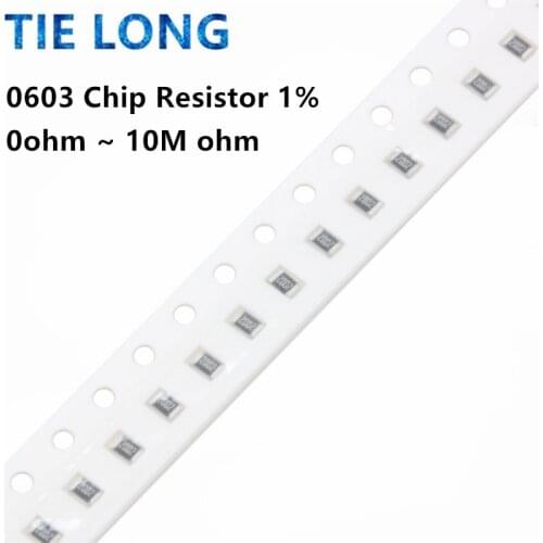 100pcs 0603 SMD 1/8W chip resistor resistors 0 ohm ~ 10M 0R 1K 4.7K 4K7 10K 100K 1 10 100 220 330 ohm 0R 1R 10R 100R 220R 330R