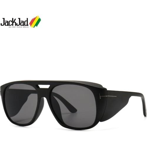 JackJad 2020 Fashion Vintage FENDER Style Shield Sunglasses Women Men UV400 ins Brand Design Sun Glasses Oculos De Sol FT0799