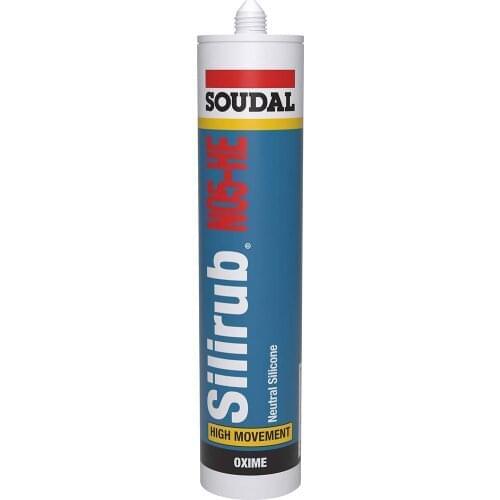 Soudal Silirub NO5-HE Neutral Exterior Joint Sealant Silicone 300 ml