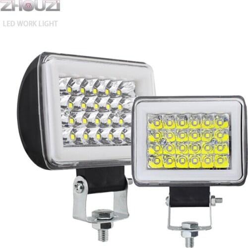 12V 72W Blue Red Yellow Aperture Led Work Light Bar For Off Road Truck ATV SUV 4WD 4x4 Boat Tractor Motorcycle Flashing Lights