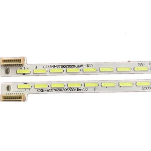 1pcs=72led 607mm 100% NEW led backlight screen 55E710U 1555-R5500300-01 7749-655000-L060