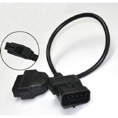 1Pc Car Diagnostic Cable Car Extension Diagnostic Connector Cable For Opel 10Pin To OBD OBD2 16PIN