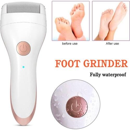 2 In 1 Electric Foot Grinder File Exfoliator Dead Skin Callus Remover Foot Pedicure Tools Feet Care For Hard Cracked Cleaning To