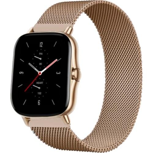 20mm/22mm Magnetic band For Amazfit GTS/2/2e/GTS2 Mini/GTR 42mm/47mm/GTR2/2e/stratos 2/3 Metal Watch Bracelet Amazfit bip strap