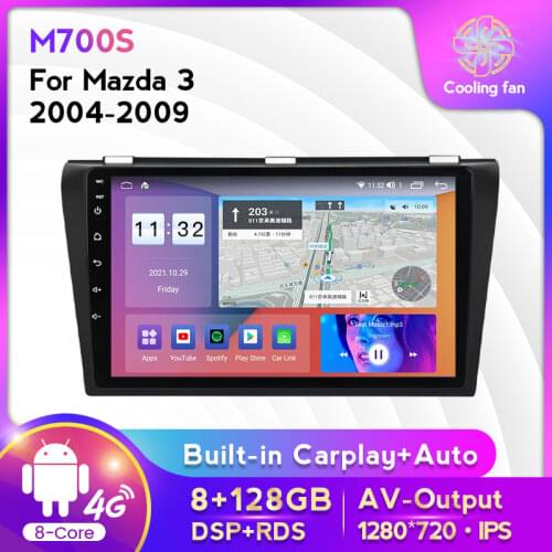 2.5D IPS Screen Car Radio Multimedia Video Player For Mazda 3 2004-2009 2010 2011 2012 Head Unit 1280*720 2Din DVD ADAS DVR Cam