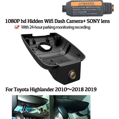 Car driving recorder hd 1080P For Toyota Highlander 2010 ~2017 ~2020 Car DVR Wifi Video Recorder Dash Cam Camera Novatek 96658