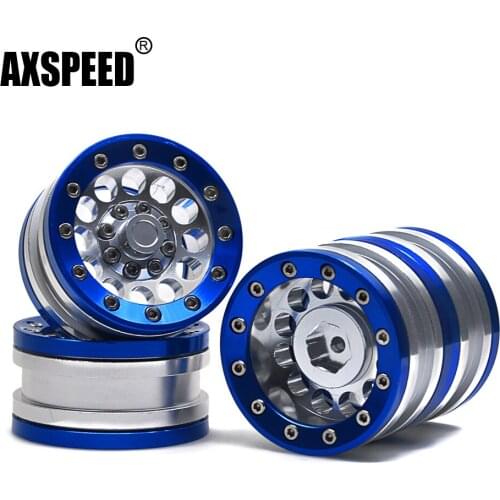 AXSPEED 30mm Thickness Metal 1.9 inch Beadlock Wheel Rims Hubs for Axial SCX10 D90 CC01 TRX4 1/10 RC Crawler Car Parts