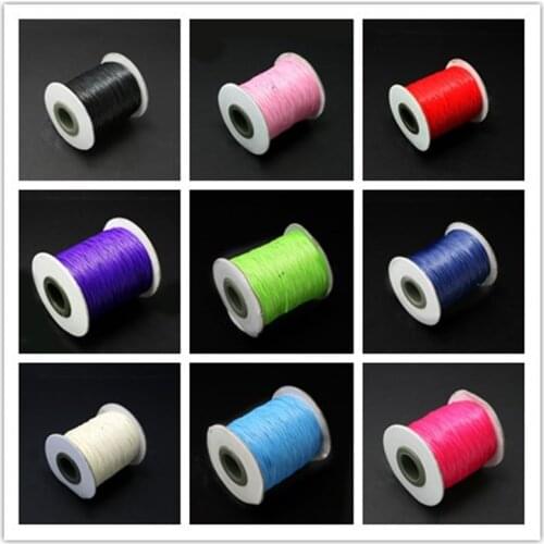 Free Shipping! Approx 0.5mm 160m/roll 10 Colors Wax Cord Jewelry Cord String Strap Beading Rope Thread for DIY Jewelry findings