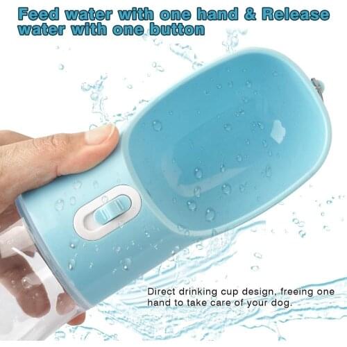 Pet Dog Water Bottle Portable Drinking Water Feeder Bowl Cat Food Feeding For Puppy Outdoor Walking Travel Supplies Pet Products
