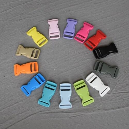 1 Pcs 20mm Colorful Side Release Buckles Fastener for Paracord Bracelet Backpack Strap Dogs Collar Belt Webbing Bag Accessories