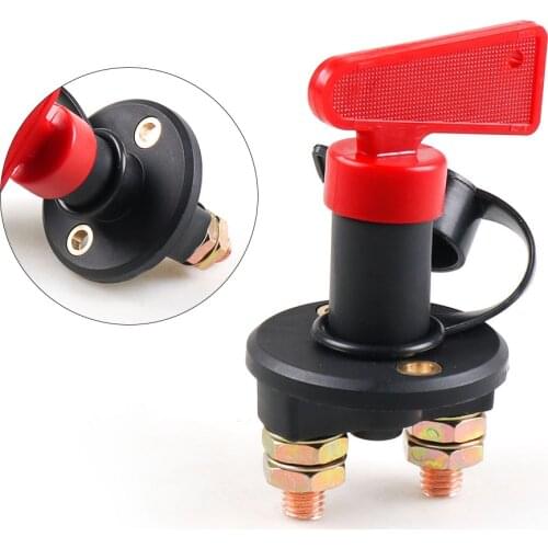 DC 12V-24V Vehicle Auto Car Truck Boat Battery Isolator Disconnect Cut Off Switch with Removable Key