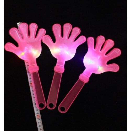 Flashing Hand Clapper LED Light Up Toys Gifts Birthday Party Entertainment Performance Concert Favor For Children Girls Boys