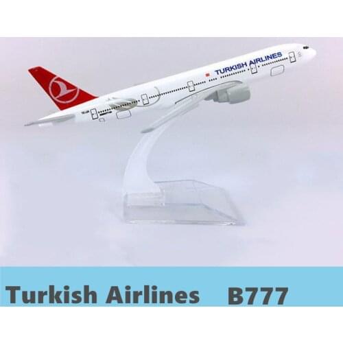 Alloy Metal Air Turkish Airlines B777 Airlines Airplane Model Boeing 747 400 Airways Plane Model Stand Aircraft Kids Gifts 1
