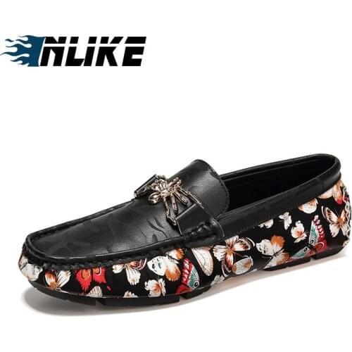 Men Casual Shoes Fashion Men Shoes Genuine Leather Men Loafers Big Size Flats