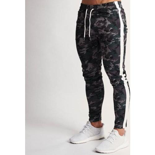 2021 New Camouflage Streetwear Pants Men Sports Fitness Trousers Skinny Sweatpants Elastic Waist Joggers Pants