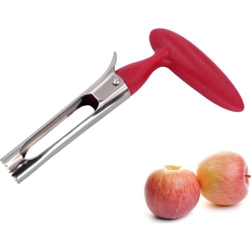 Kitchen Gadgets Stainless Steel Apple Core Removed Corer Fruit Core-Pulling Maker Fruit Core Remover Apple Core Remover Tool