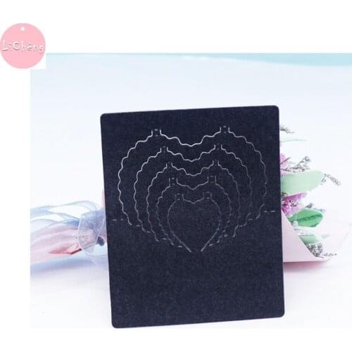 Frame Heart Cutting Dies Scrapbooking For DIY Album Paper Card Making Embossing Folder Stamps Metal Slimline Dies Stencil